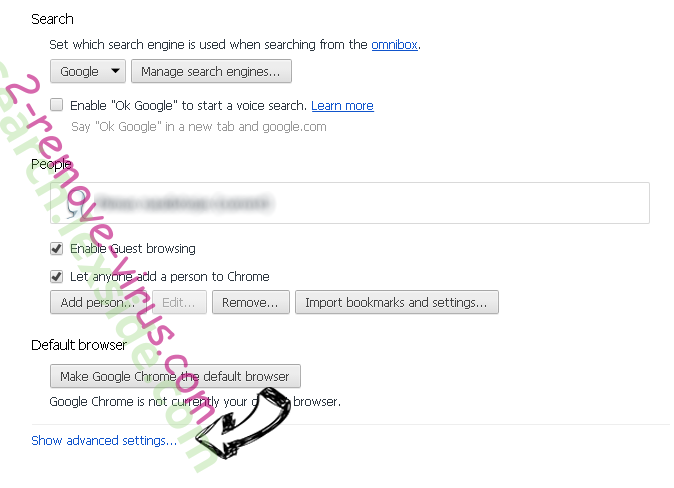 AOL Toolbar Chrome settings more