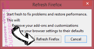 Outrageous Deal Firefox reset confirm