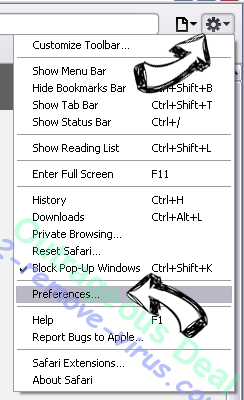 Computer Speed Optimizer Safari menu