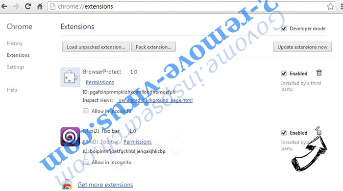 Search-me.club Virus Chrome extensions remove