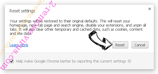 CloudFront Scam - Comment l’enlever ? Chrome reset