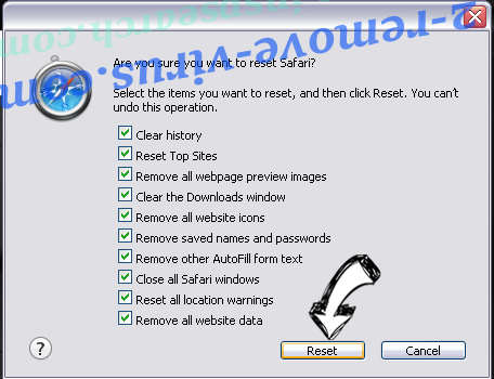 CloudFront Scam - Comment l’enlever ? Safari reset