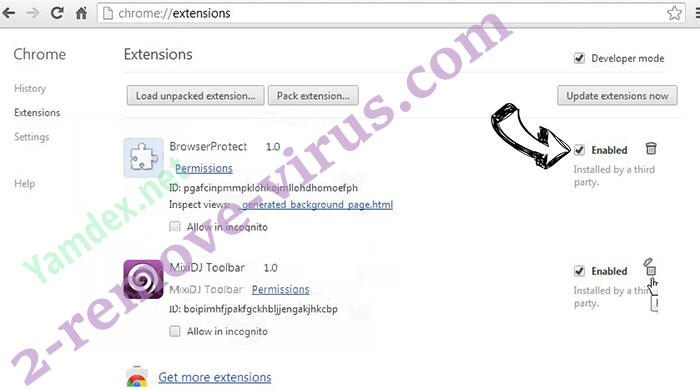 Windows Product Key Expired Scam Chrome extensions disable