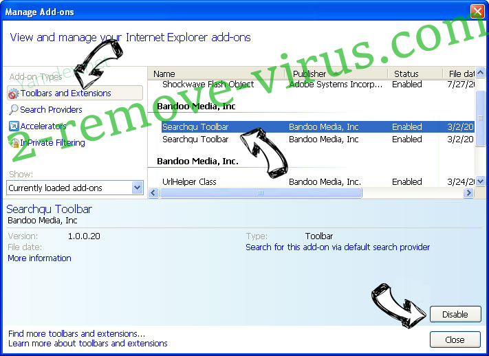 Oossek.com Virus IE toolbars and extensions