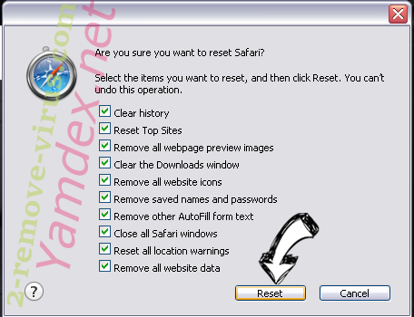 Yamdex.net Safari reset