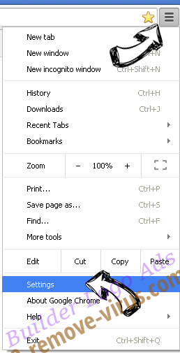 Search.searchw3m.com virus Chrome menu