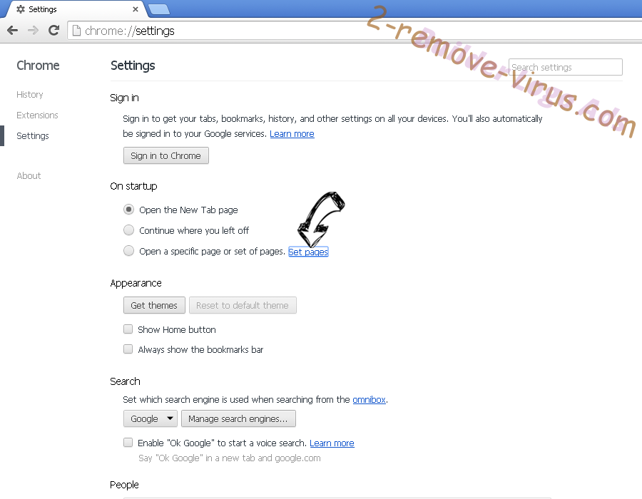 Veadoles.online pop-up ads Chrome settings