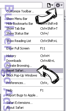 KOOL Player Adware Safari reset menu