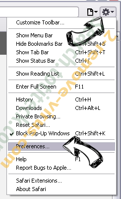 .ccc File Extension Virus Safari menu