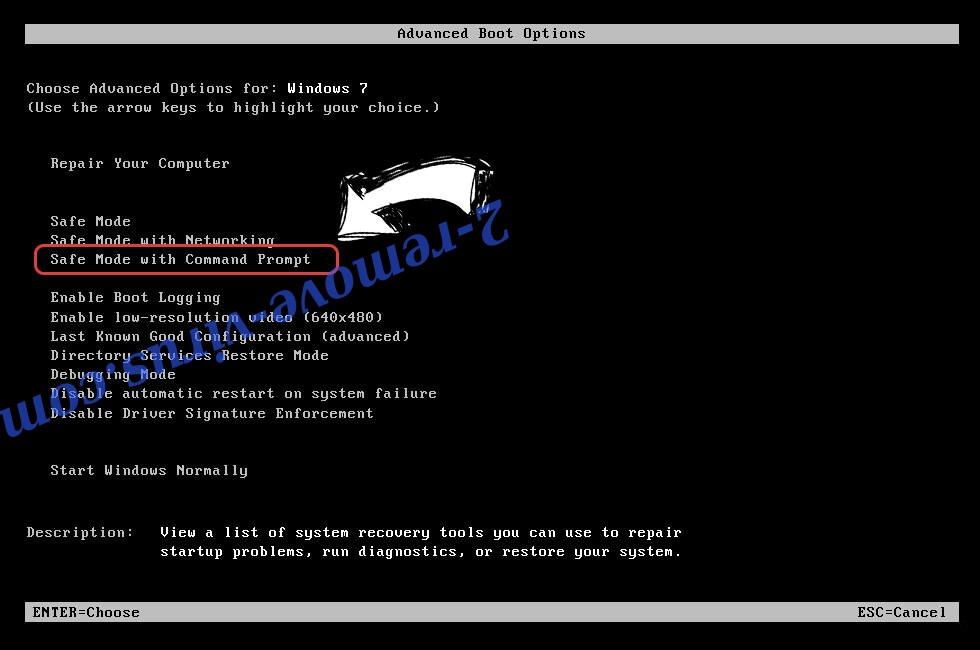 Windows boot menu - command prompt