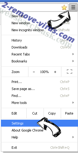 search.conduit.com Chrome menu