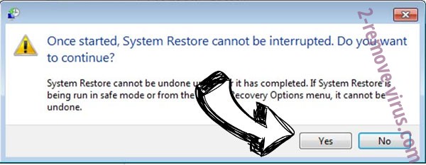 .Deniz_Kizi ransomware removal - restore message