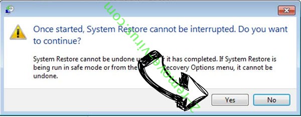 Cry-trowx virus removal - restore message