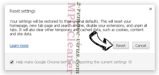 MPC Cleaner Chrome reset