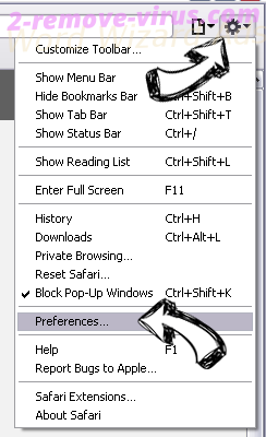 PPS Video Player Safari menu