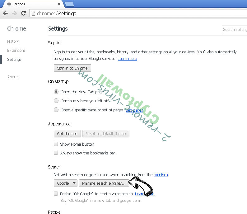 .vvv File Extension Virus Chrome extensions disable