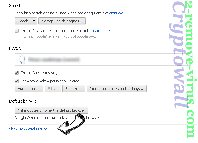 Searchinglab.com Chrome settings more