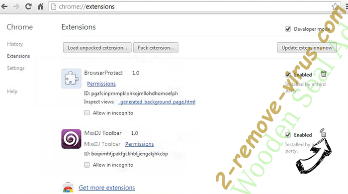 DisableNotifications Browser Hijacker Chrome extensions remove