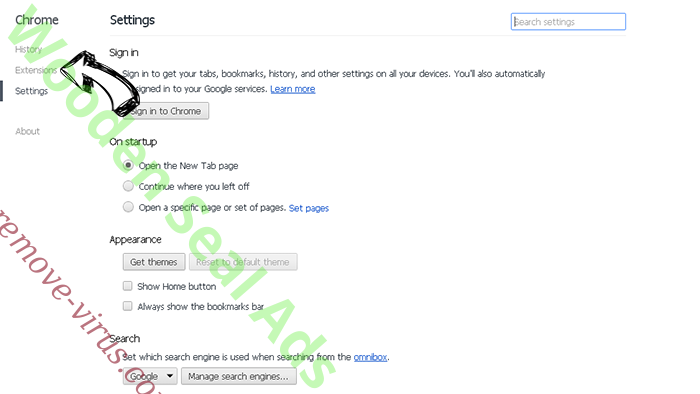 LinkDownloader Adware Chrome settings