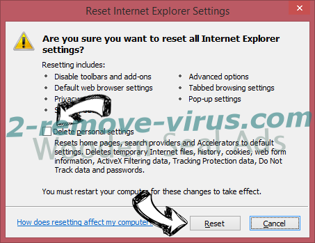 DisableNotifications Browser Hijacker IE reset