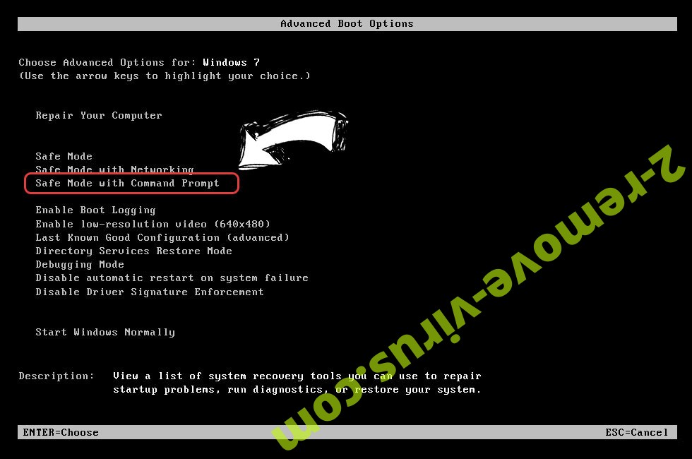 Windows boot menu - command prompt