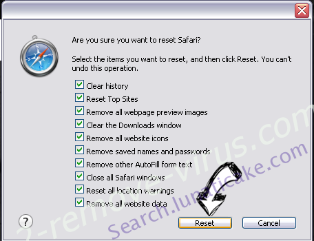 Search.ranimaker.com Safari reset