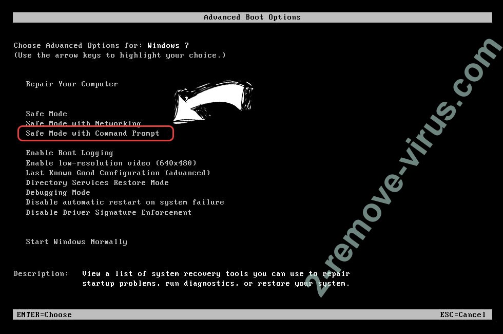 Windows boot menu - command prompt