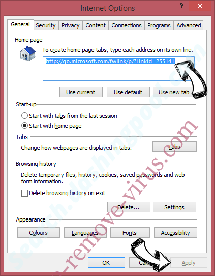 messagereceiver.com virus IE toolbars and extensions