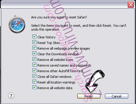 messagereceiver.com virus Safari reset