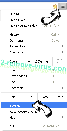legivenestatery.com virus Chrome menu
