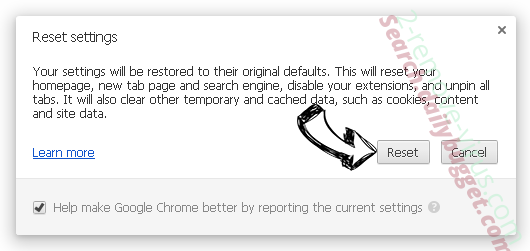 TrojanSpy:Win32/Nivdort.CT Chrome reset