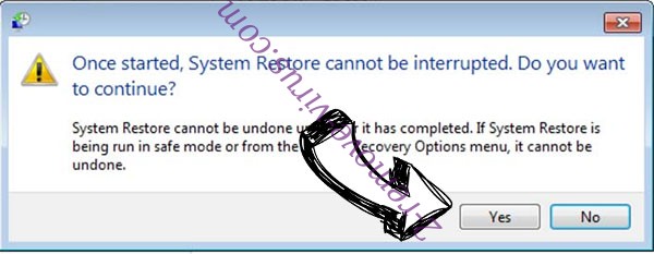 Nissenvelten Ransomware removal - restore message