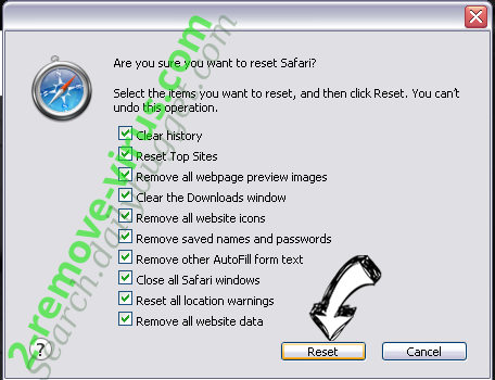 Comment se débarrasser du Congratulations Device User! POP-UP Scam Safari reset