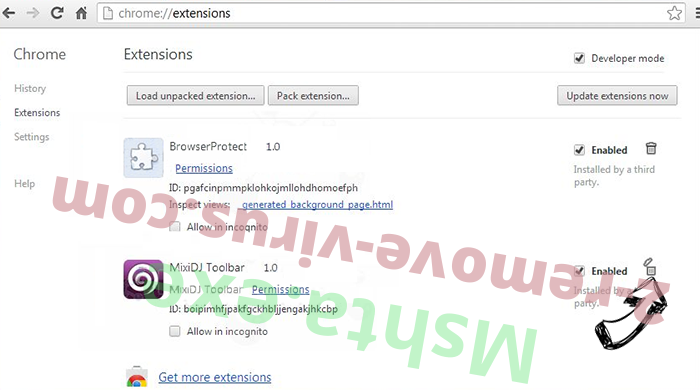 Disturbmachine.xyz Ads Chrome extensions remove