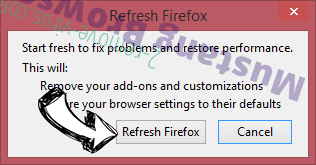 VIRUS ALERT FROM MICROSOFT Scam Firefox reset confirm