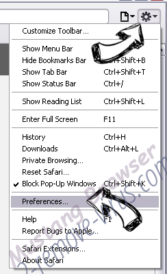 searchesmia.com virus Safari menu