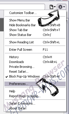 Home.myflightapp.com Safari menu