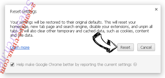 Safesearch.net verwijderen Chrome reset