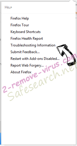 Safesearch.net verwijderen Firefox troubleshooting