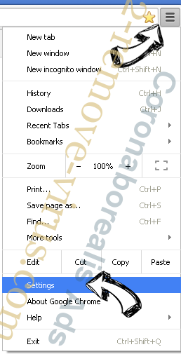 GetCouponsFast Toolbar Chrome menu