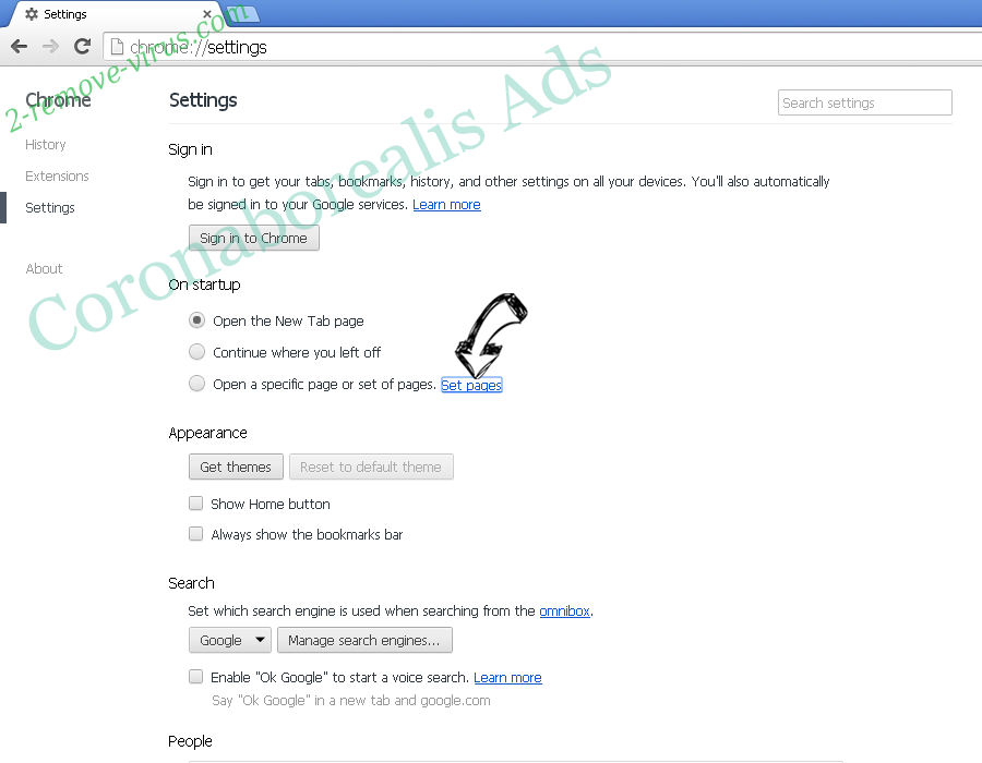 GetCouponsFast Toolbar Chrome settings