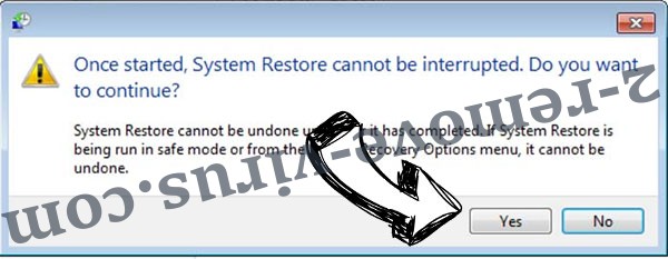 ALBASA Ransomware removal - restore message