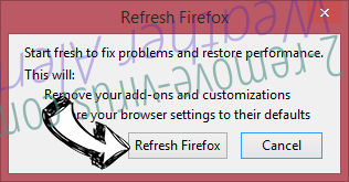 Rimuovere Royal Raid Ads Firefox reset confirm