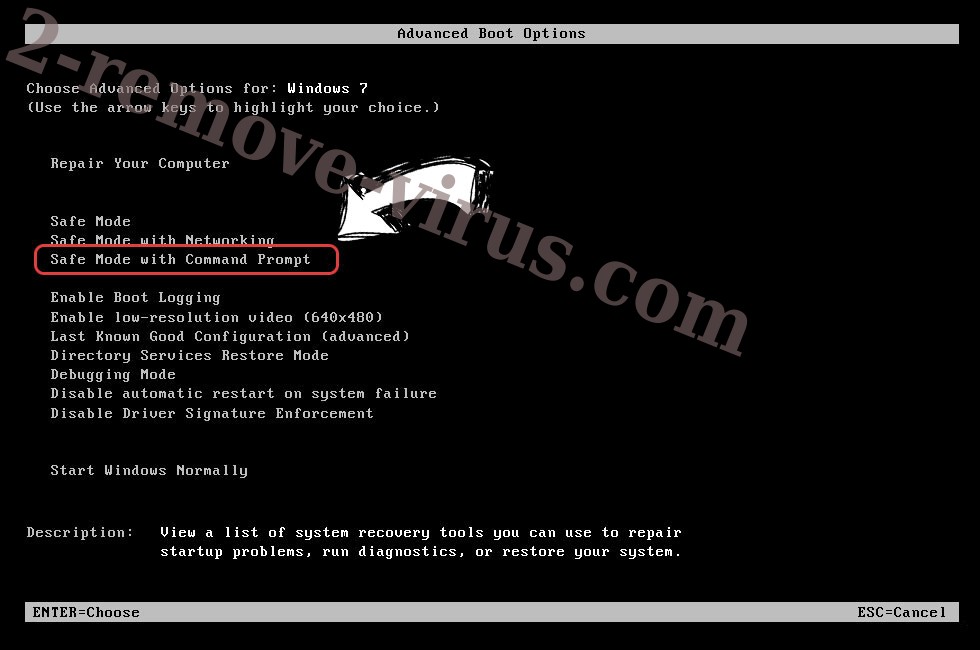 Windows boot menu - command prompt