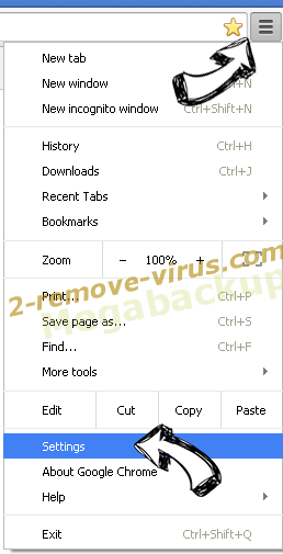 Findiosearch.com Chrome menu