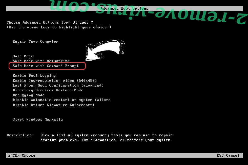 Windows boot menu - command prompt