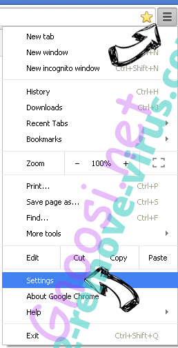 Bit-Search.com Chrome menu