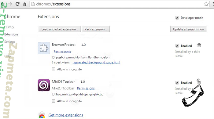 search.adstopper.com Chrome extensions remove