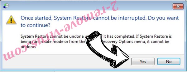 MARRACRYPT ransomware removal - restore message