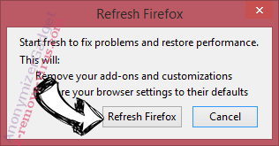 AnonymizerGadget Firefox reset confirm
